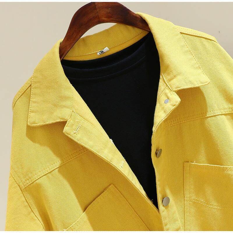 Denim Yellow Candy New Spring Summer Women's Thin Purple Jacket