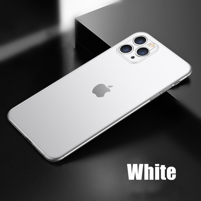Ốp lưng điện thoại siêu mỏng bằng chất liệu PC cứng phù hợp cho điện thoại Iphone 11 Pro Max 6 6S 8 7 Plus X XS XR - INTL