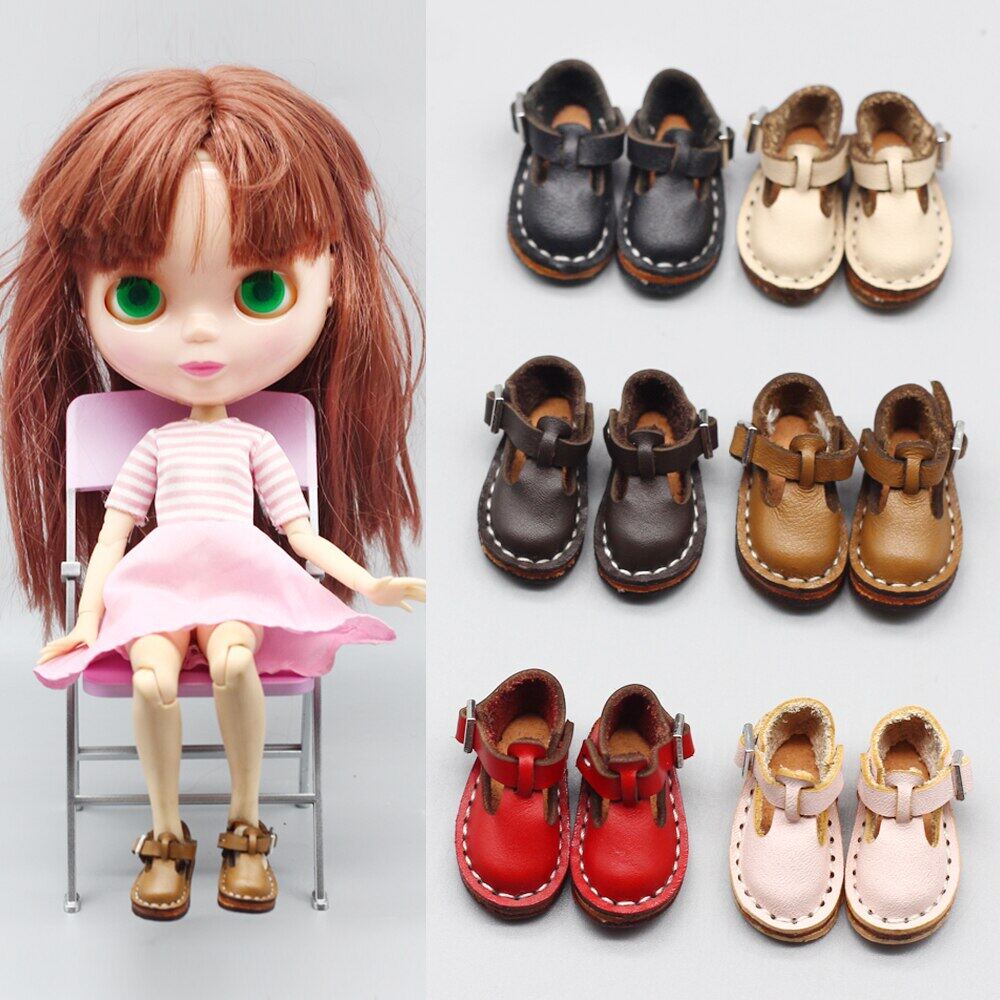 1pair Colorful Canvas Doll Shoes For 1/6 Blythe Mini Doll Korea KPOP Plush Dolls 
