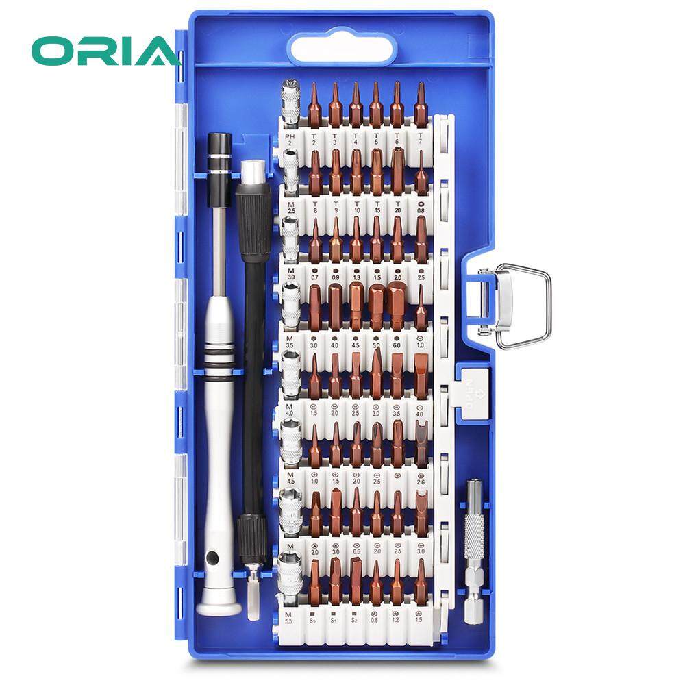 ORIA Bộ Tua Vít 60 trong 1 Từ Lái Xe Bộ Chuyên Nghiệp Sửa Chữa Điện Tử Bộ Dụng Cụ S2 Thép Độ Chính Xác Vít người lái xe Bộ Trục Linh Hoạt cho Điện Thoại Thông Minh/Máy Chơi Game Cầm Tay/Máy Tính Bảng