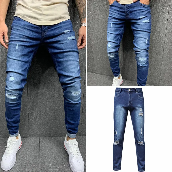 levi's ripped skinny jeans mens