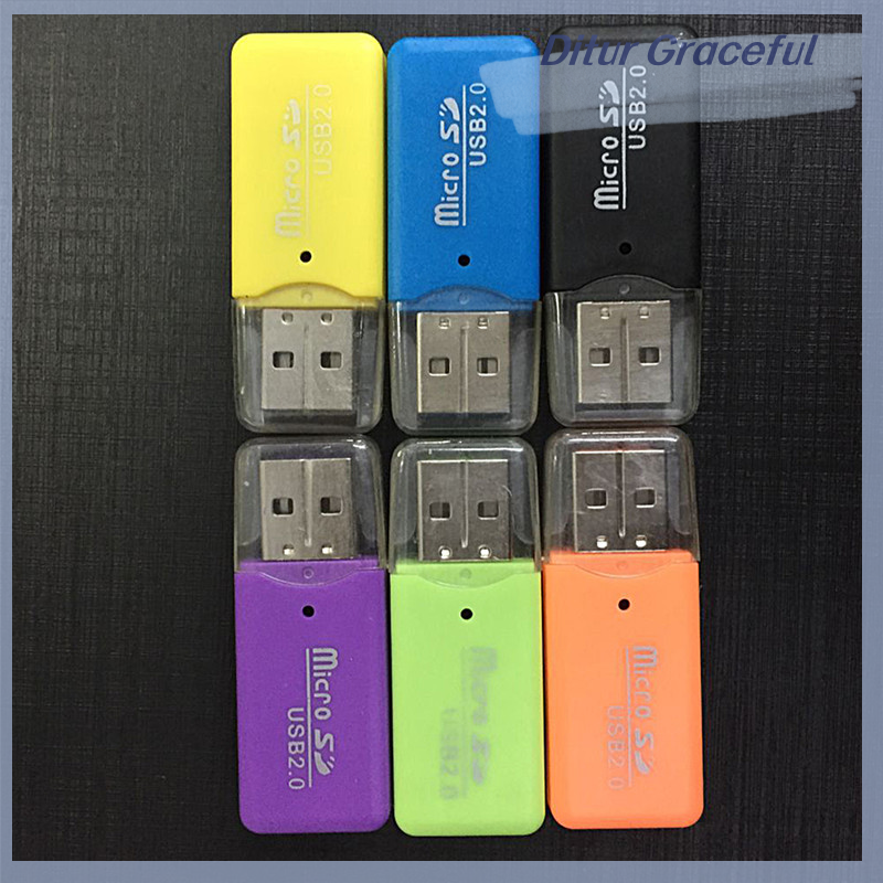 Ditur Hot Mini USB SD/MMC Memory Card Reader 480Mbps For Computer Laptop