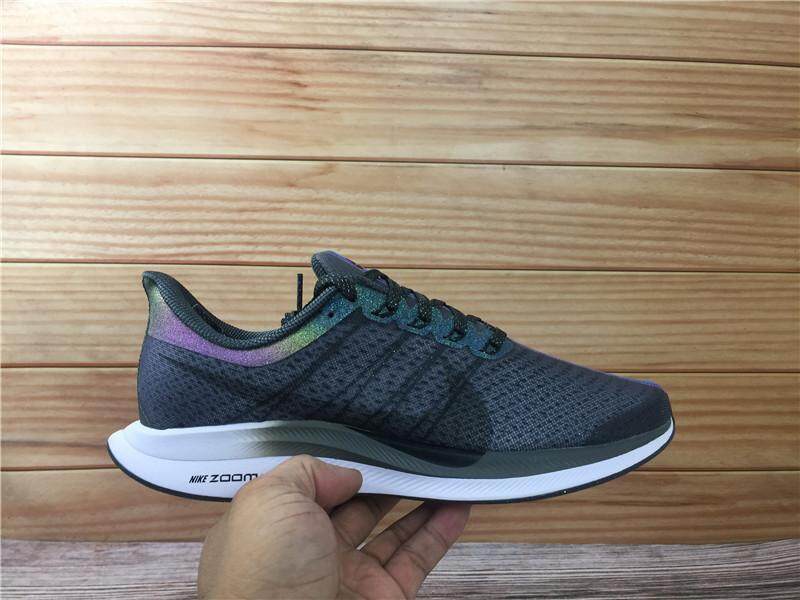 Asli Baru Nike_AIR Zoom Pegasus 35 Turbo untuk Pria Sepatu Keren Sneakers Hitam Rainbow Warna