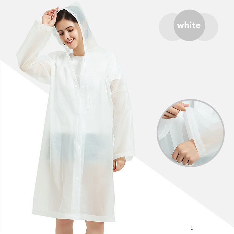 Non-disposable raincoat Fashion adult raincoat hooded attractions drift waterproof thickening
