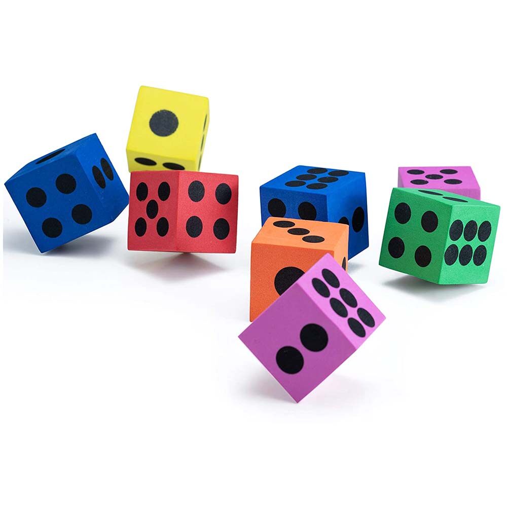 36 pcs EVA Foam Dice Large 1.5 Inch Kids Educational Fun Dice for Games