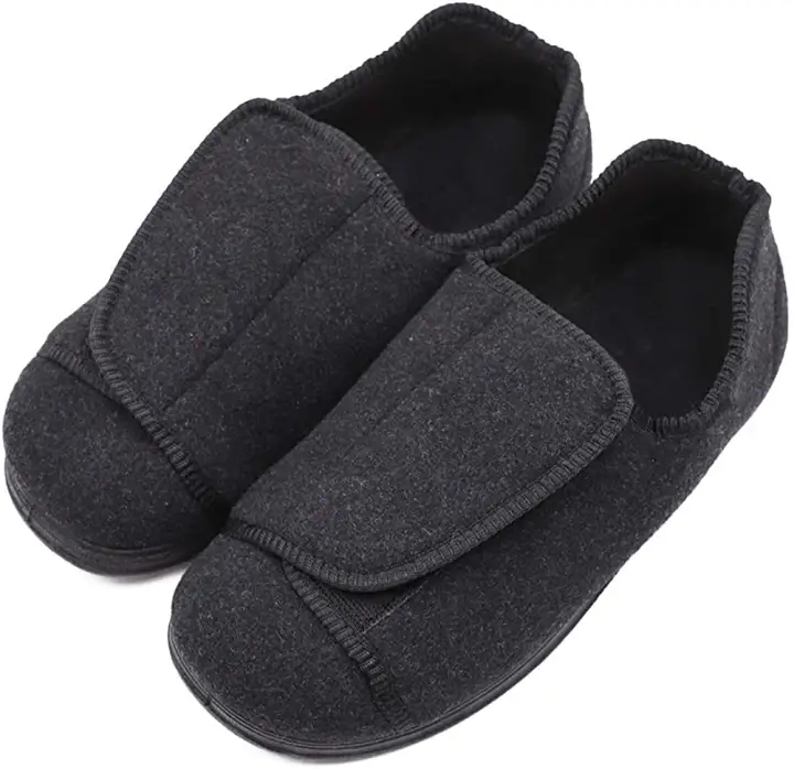 extra wide edema slippers