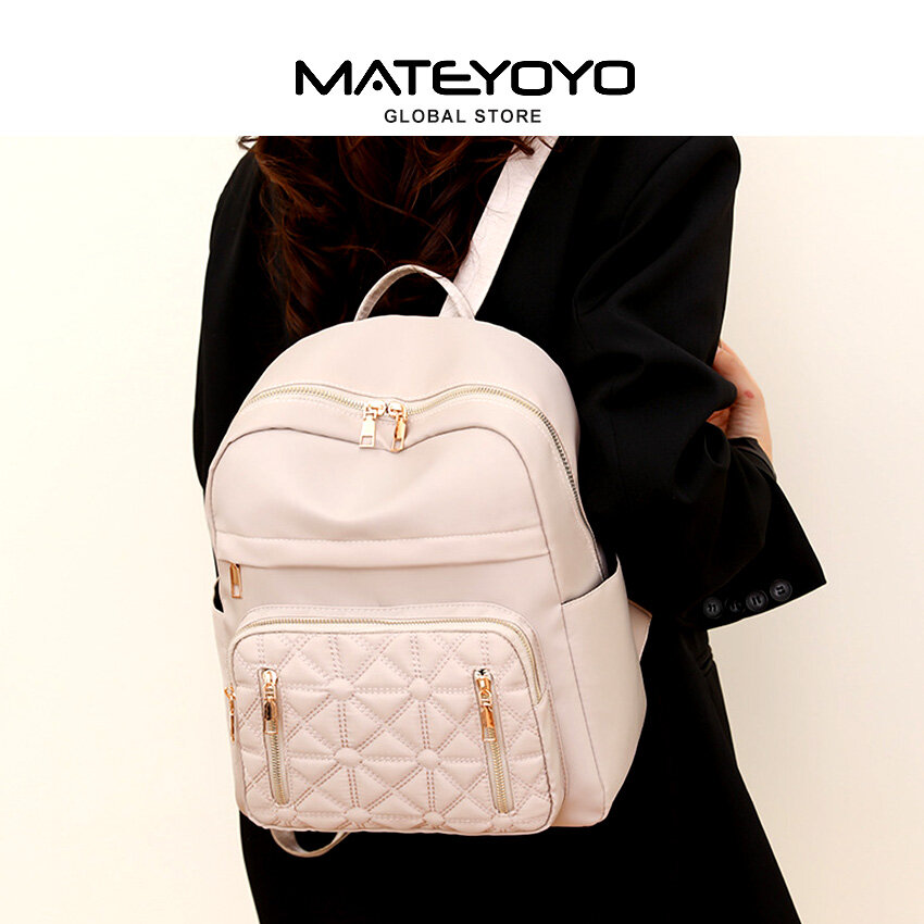 MATEYOYO Backpack Women Shoulder Bag Waterproof Nylon Cloth Backpack Large Capacity Backpack Lightweight Laptop Backpack Casual Zipper Packs for Girls Teens Women