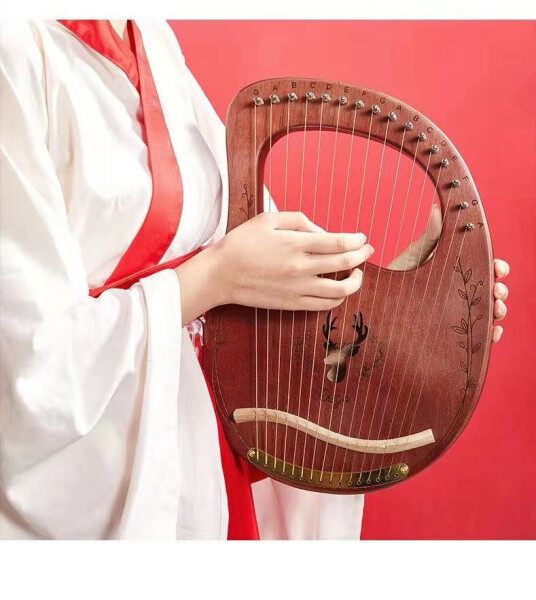 1001【MALAYSIA READY STOCK】CEGA16 string lyre harp portable lyre1 lyre for beginners sign niche instruments CEGA16弦莱雅琴竖琴 Malaysia