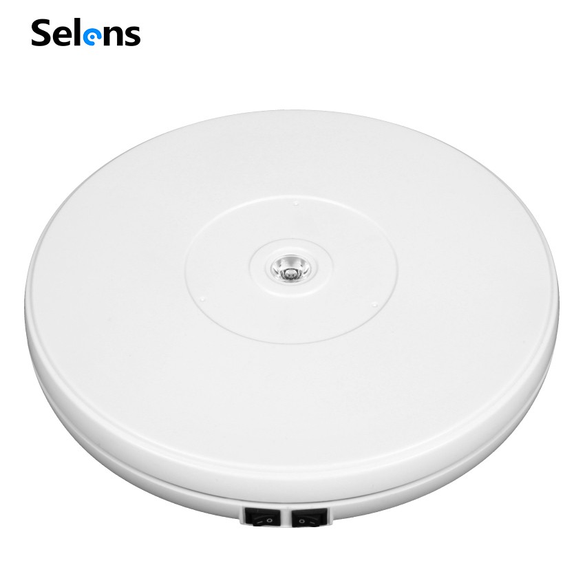 Selens 25cm 360° 3D Electric Motorized Display Stand Rotating Turntable for Exhibition
