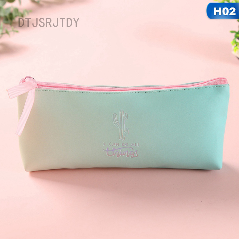 Teal Accessories Organizer Charming Charlie Kids Unicorn Print Pencil Case Pouch Gold-Tone Zipper