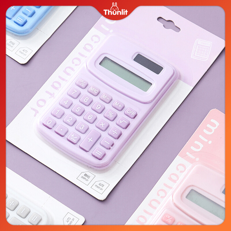 Thunlit máy tính mini Bán Buôn 8-Chữ Số Dễ Thương dễ di chuyển nhỏ Vuông Khoa Học Máy Tính Số Học máy tính điện tử Trường Học Văn Phòng Nguồn Cung Cấp