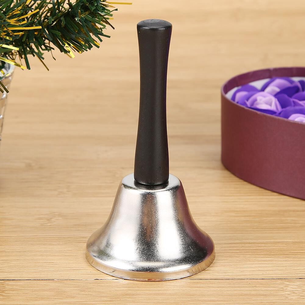 Metal Christmas Hand Bell / Noble Reception Dinner Party Shop Hand Bell /School Handbell Restaurant Call Bell Service