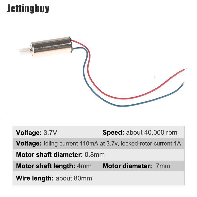 [Jettingbuy] Động Cơ Không Lõi 716 DC Với Bánh Răng Nhựa Cho Máy Bay Bốn Trục Nhỏ Quadcopters