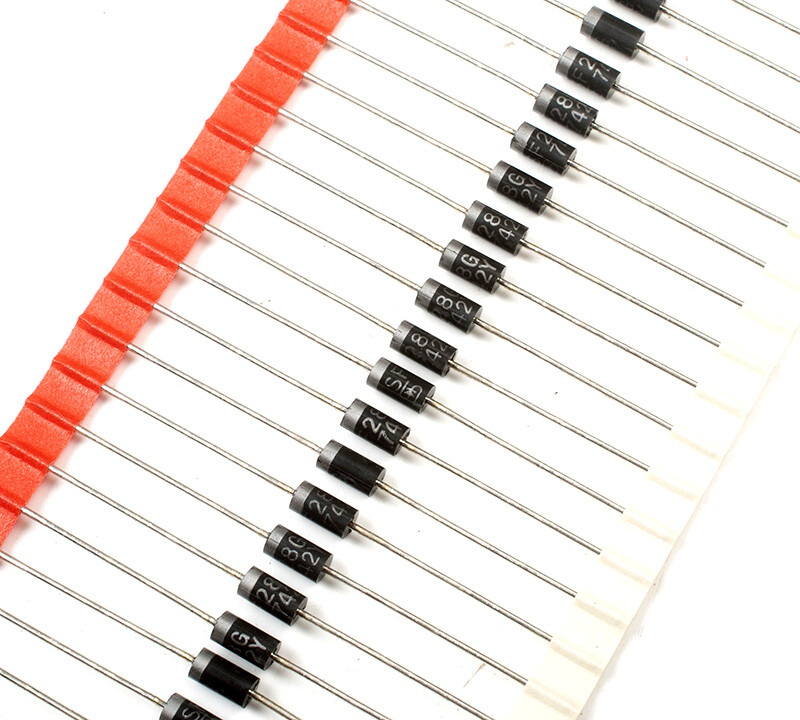 10pcs sf28 sf28g-yan diode rectifying tht 600v 2a package tape do15 35ns ifsm50a
