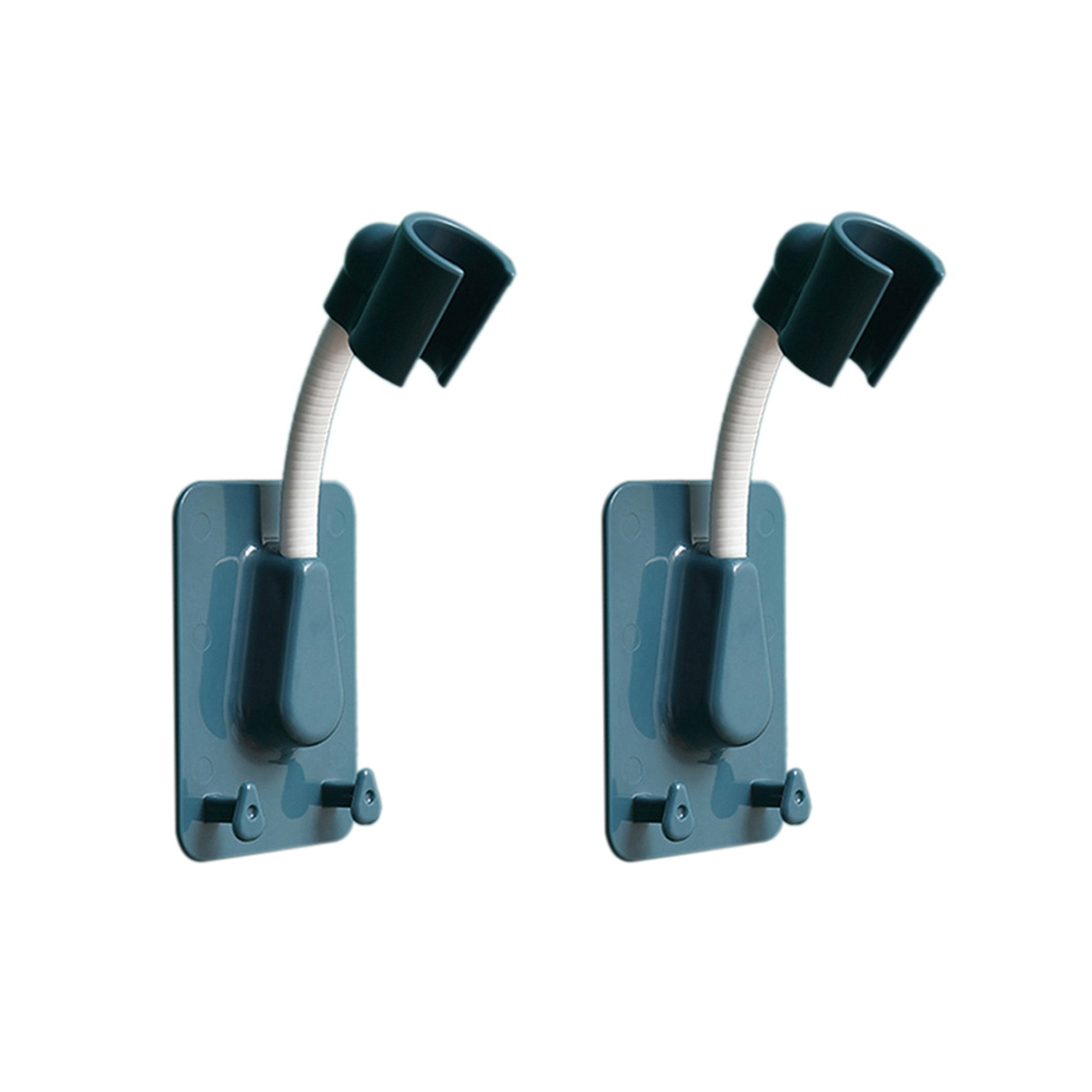 2Piece 360 Degree Adjustable Showerhead Bracket NoPunching Shower Head