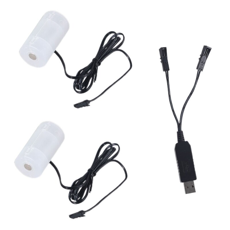 【Hàng mới】 Bộ 1 đến 2 bộ nguồn USB cho pin D thay thế 1-4 chiếc pin 1.5V D