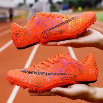 kids spike running shoes