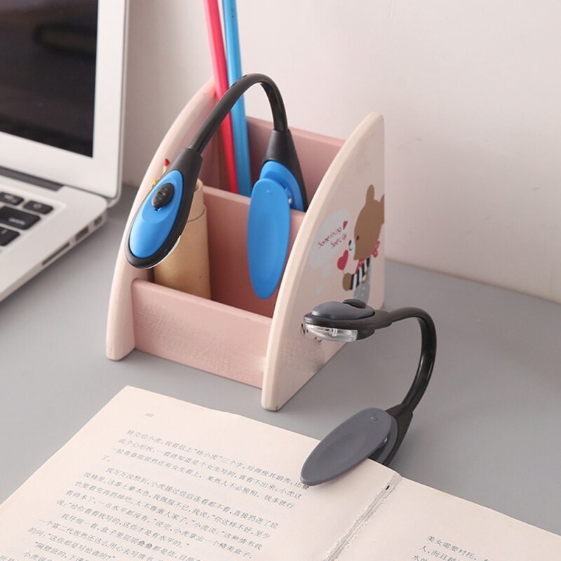 Uốn Cong Tùy Thích Học LED Linh Hoạt Cho Đầu Đọc Đèn Đọc Sách Báo Nhựa Clip-On Đèn Đọc Sách S Đèn Đọc Sách Đèn Bàn