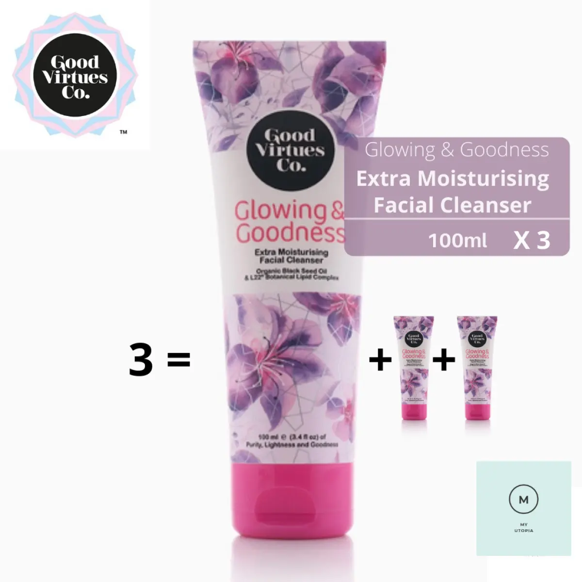 good virtues co extra moisturizing facial cleanser