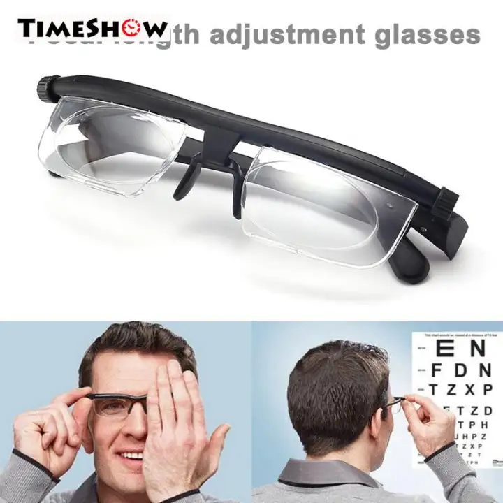 Timeshow Kacamata Lensa Kekuatan Dapat Disesuaikan Kacamata Lensa Kekuatan Dapat Disesuaikan Fokus Jarak Fokus Variabel Perbesaran Lazada Indonesia