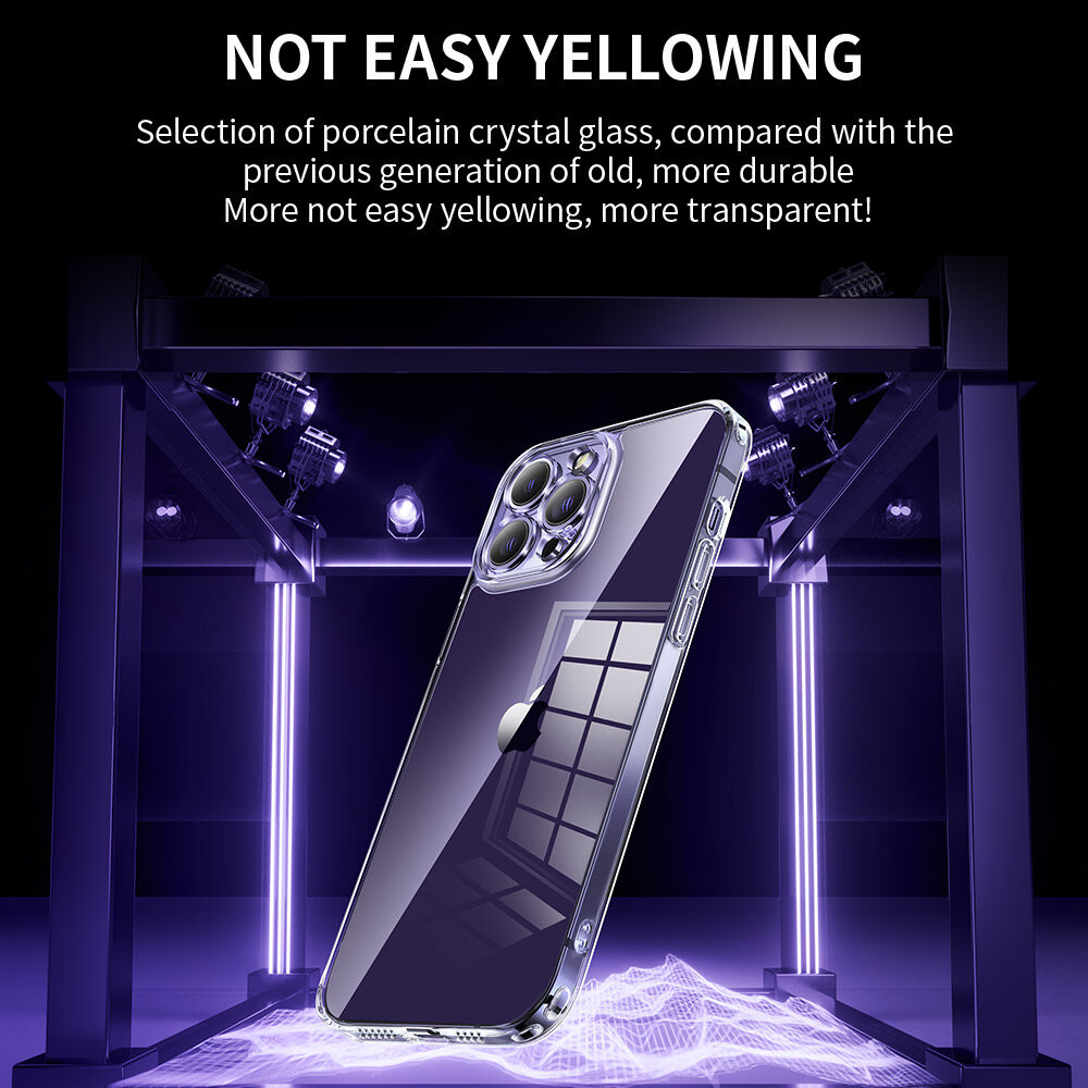 Smartdevil kính trong Ốp điện thoại cho Iphone 14 Pro Max trường hợp iPhone 15 Pro Max iPhone 15 PRO iPhone 15 cộng với iPhone 14 PRO iPhone 14 cộng với nhựa TPU mềm biên giới Ống kính bảo vệ chống bám vân tay bảo vệ Bìa