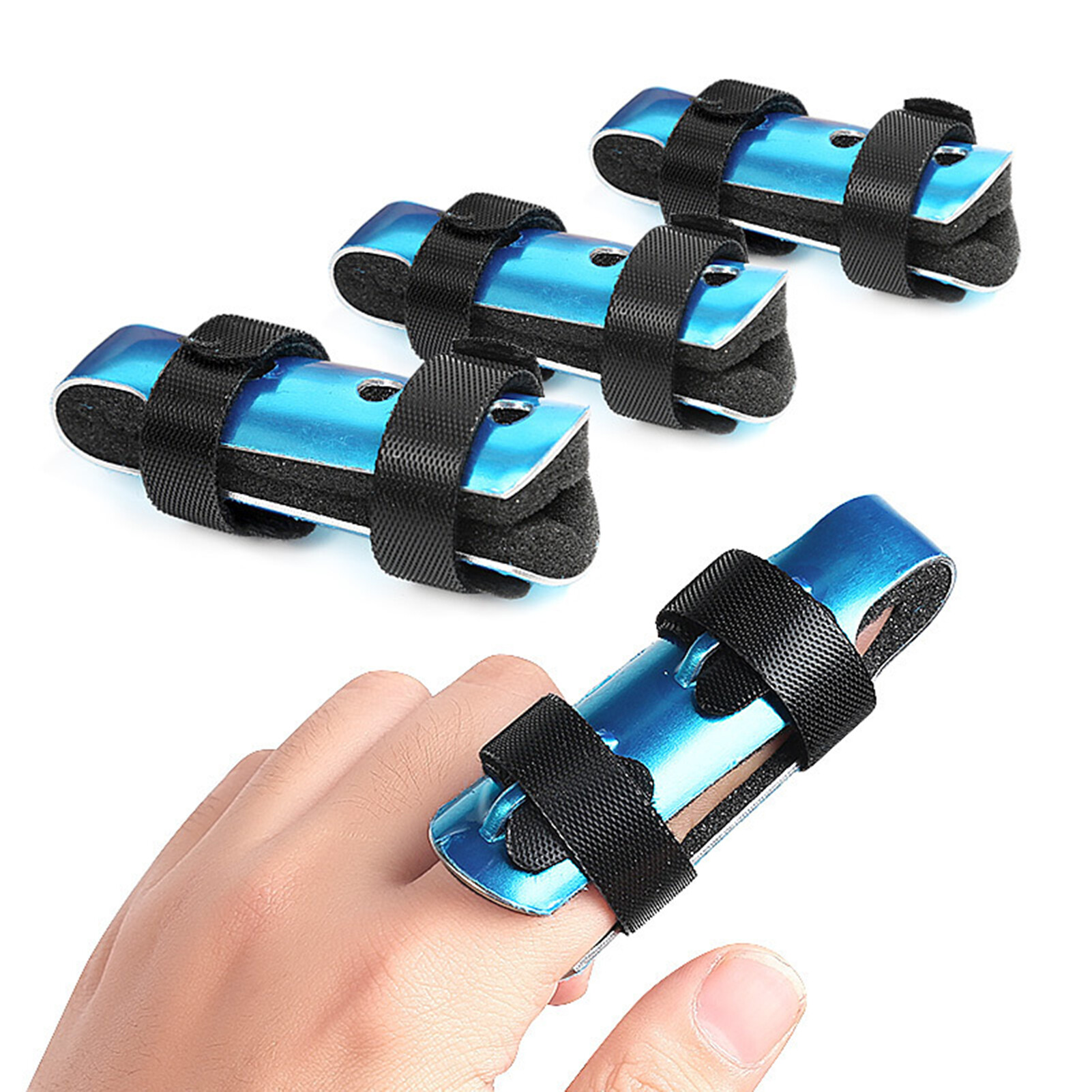 SI Anti-scratch Finger Splint Strong Breathable Ergonomic Protect Hand Immobilization Support Brace Finger Splint for Home Useful Hand Splint