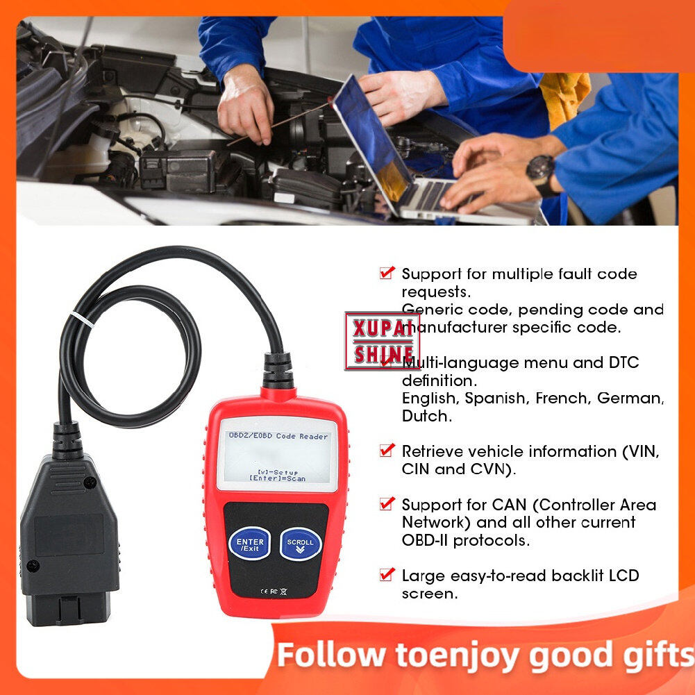 MS309 OBD2 Scanner Engine Code Reader Car Fault Diagnostic Instrument