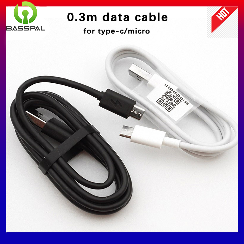 Cáp BassPal Chính Hãng Tương Thích Với Xiaomi Micro USB/Type-C, Dây Dữ Liệu Sạc Nhanh USB C Cho MI 10 PRO Type C Cáp USB 3.1 Type-C Dữ Liệu Sạc Nhanh Dòng Dữ Liệu Cho MI 9 8 SE 6 CC9 PRO CC9E Redmi Note 8 8A 8T 7