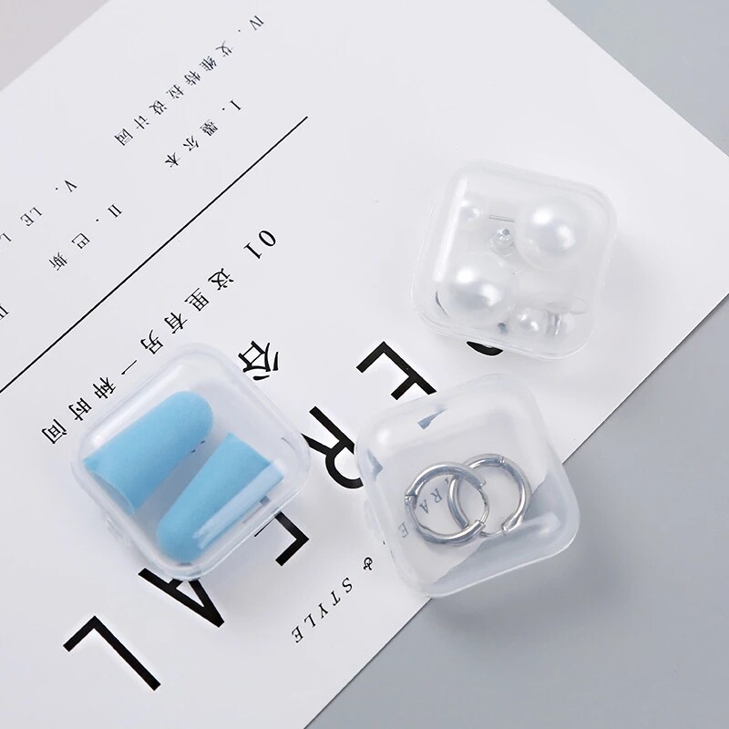 Polocat Bộ Sưu Tập Hộp Đóng Gói Sản Phẩm Hộp Dụng Cụ Nhỏ Trong Suốt Hộp Nhựa Trong Suốt Cầm Tay Mini Hộp Đựng