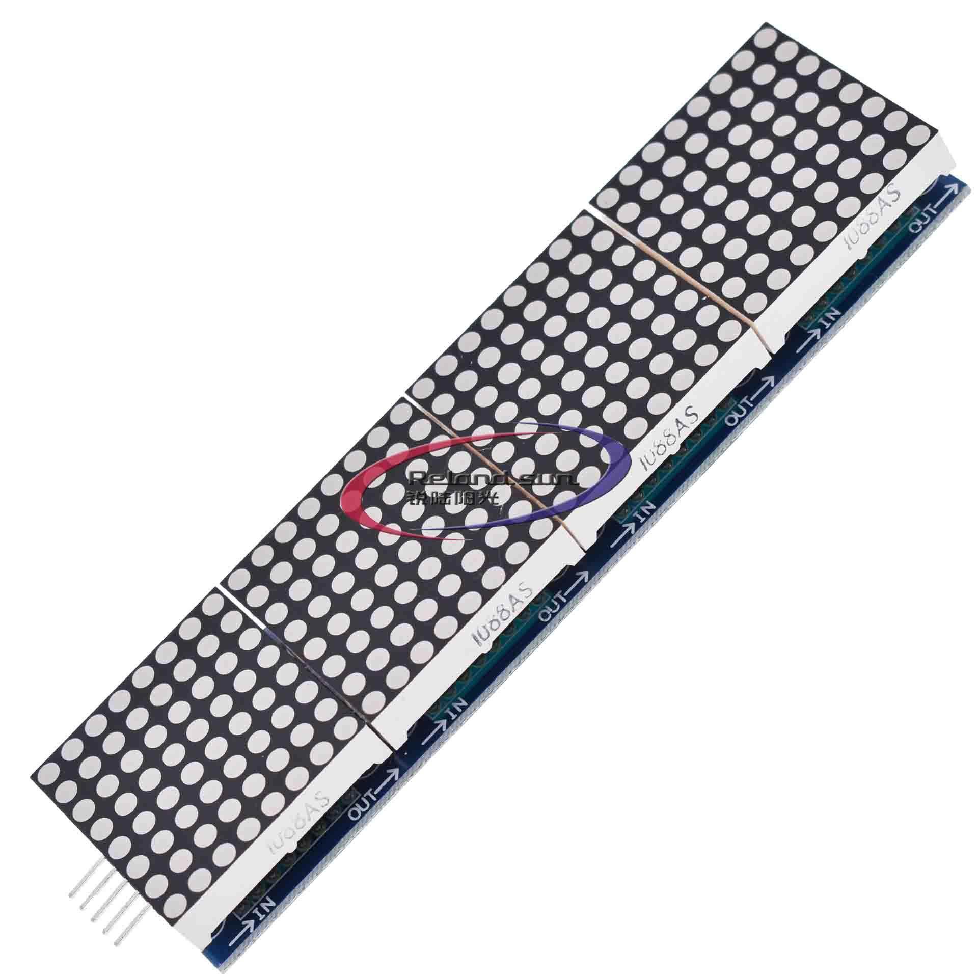 1 Mô-đun Điều Khiển Ma Trận Điểm MAX7219 Mô-đun SCM Hiển Thị 4 Trong 1 Gửi 5P Dòng Sunlephine