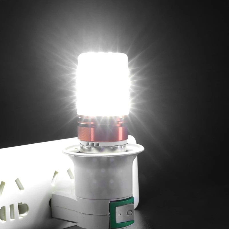 E14 E27 Screw LED 12W Corn Bulb Highlight Bulb Light Household Energy-saving Heating and Cooling Chandelier