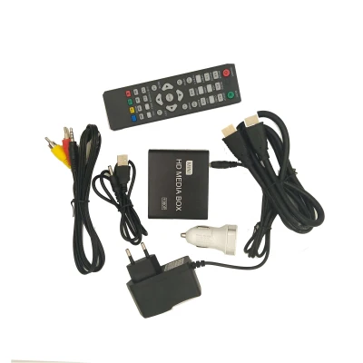 1080P MINI Media Player for car HDD MultiMedia Video Player Media box with car Adapter AV USB SD/MMC