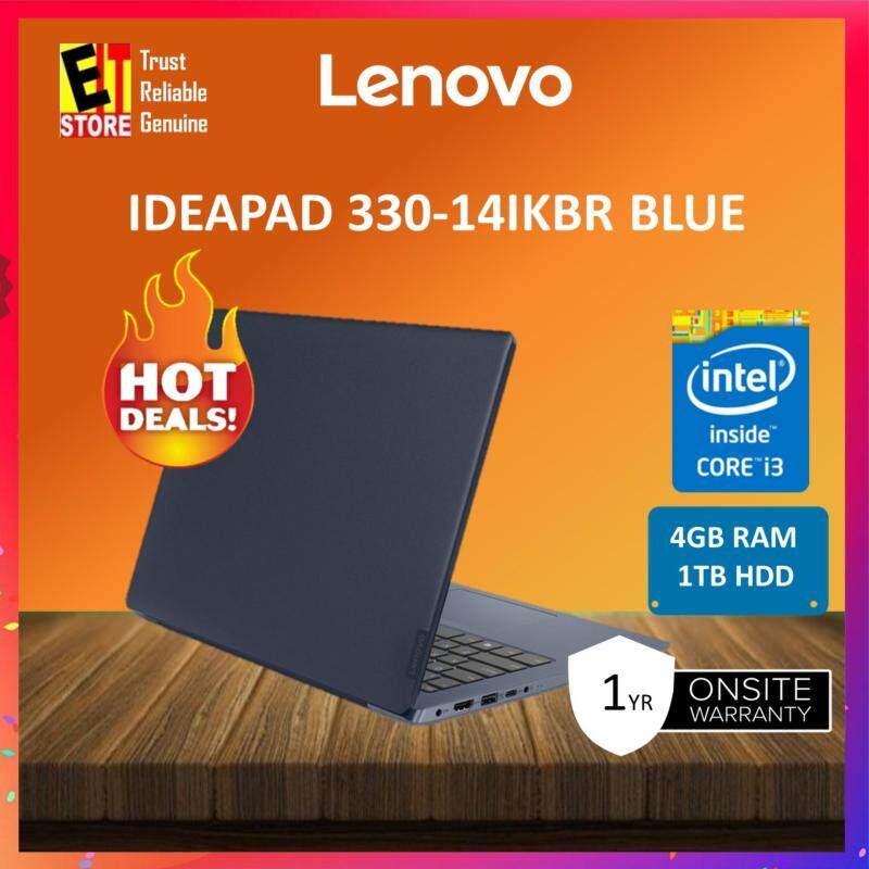 LENOVO IDEAPAD 330-14IKBR 81G2006VMJ BLUE (I3-7020U/4GB/1TB/14/DVD/W10/1Y) +Bag Malaysia