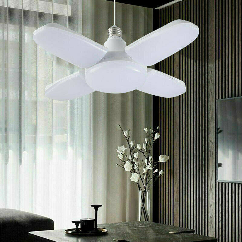 Bóng Đèn LED Quạt Gấp E27 60W Công Suất Cao Trần Có Thể Điều Chỉnh Đèn Chùm Đèn Đèn Âm Trần Siêu Sáng 110V 220V