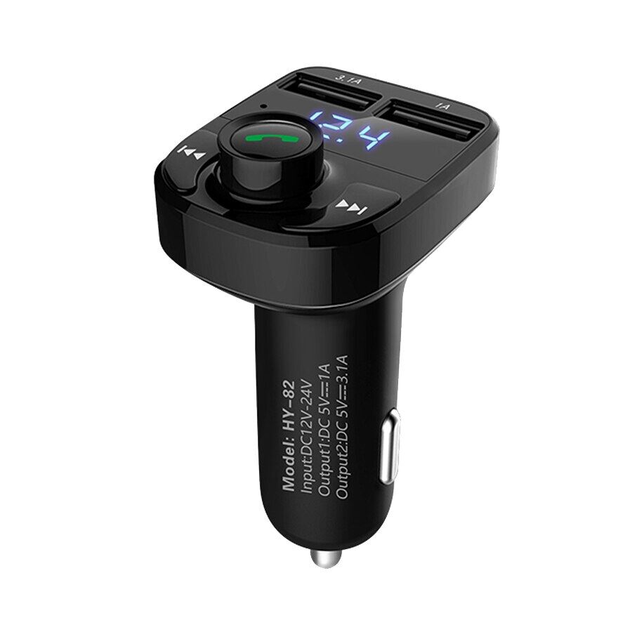 Car Bluetooth 5.0 FM Transmitter Wireless Handsfree Audio Receiver Auto MP3 Player 3.1A Dual USB Fast Charger Car Accessories
