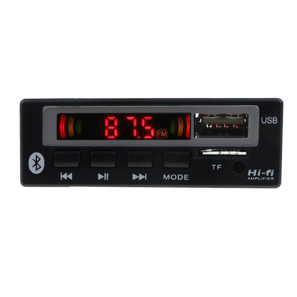 KEBETEME DC 12V Wireless Bluetooth 5.0 Decoder Board MP3 Player Colorful LCD Screen Display Car Audio Kit With USB U Disk TF FM Radio Music Audio Module Receiver Equipped With Remote Controller