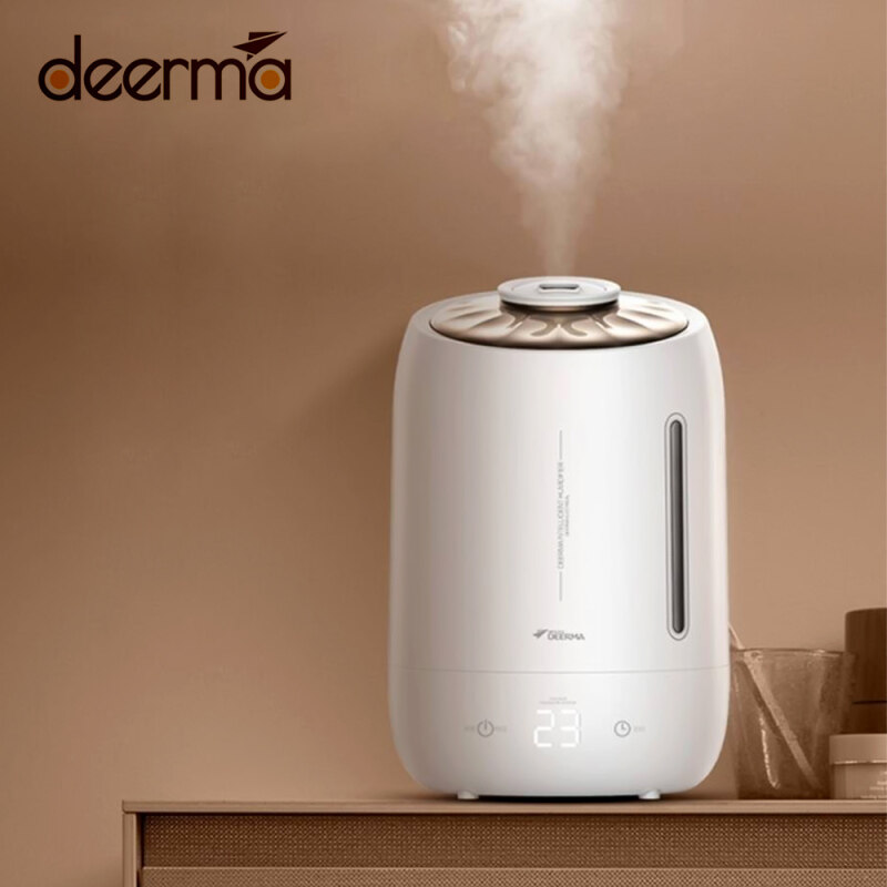 Deerma Air Humidifier F600 5L Household Air Purifying Mist Maker Timing Touch Screen 3 Modes Adjustable Fog For Home Office 220V Singapore