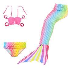 Girl Kids Bơi Nàng Tiên Cá Đuôi Đồ Bơi Trẻ Em Bộ Bikini Bộ Đồ Tắm Cho Bé Trang Phục Bơi