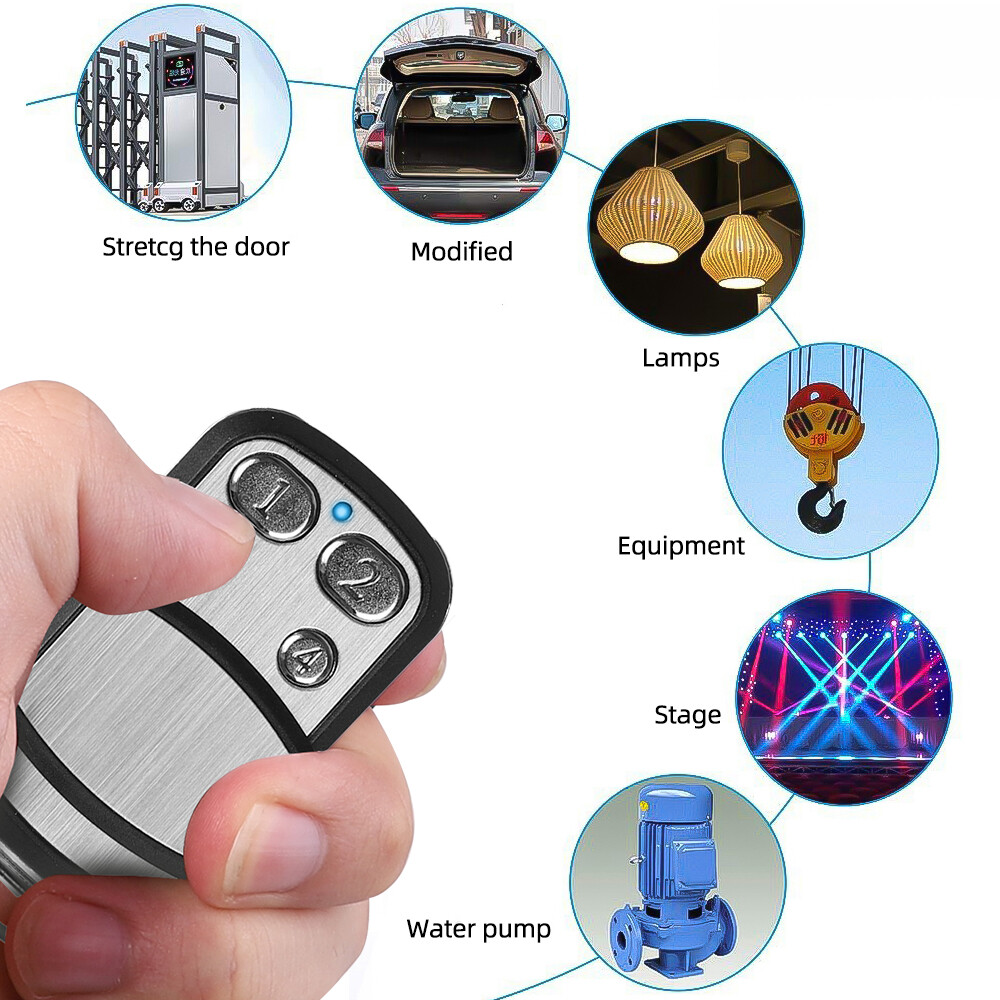 Điều Khiển Từ Xa Sao Chép Thông Minh 433Mhz Mã CuộN Cố Định Không Dây Cửa Vạn Năng Trùng Lặp Chìa Khóa Thông Minh 433MHZ Mở Cổng Từ Xa Nhà Để Xe