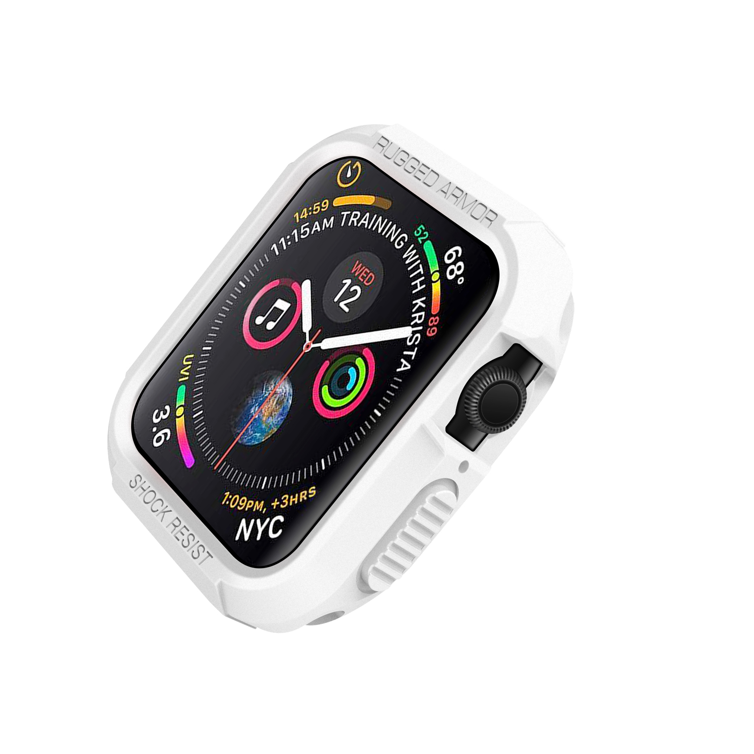 Shockproof Watch Cover compatible with apple watch 7 case 41mm 45mm protractor bezel soft silicone case for i watch 7 series