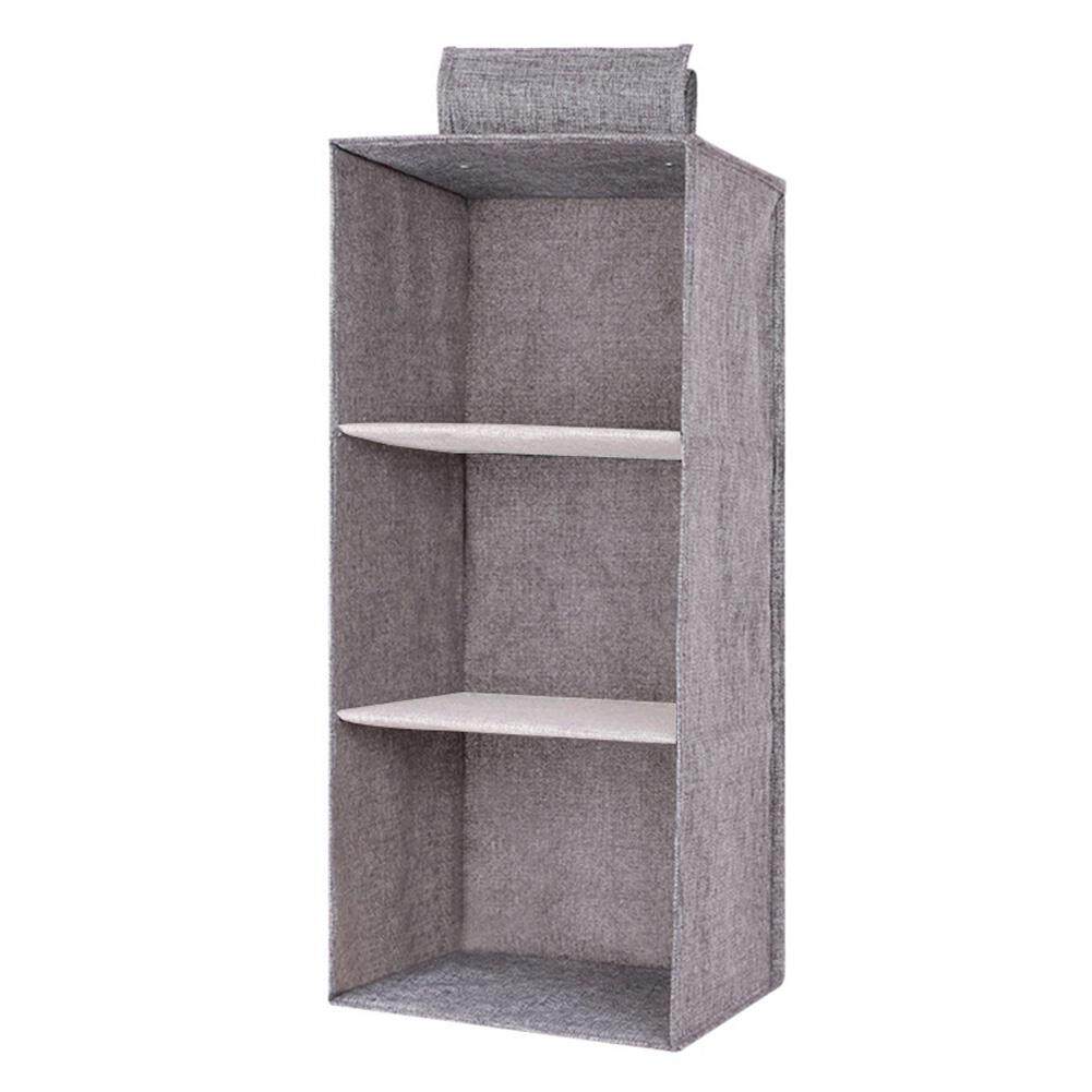 Storage Box Cotton Linen Washable Clothes Organizer Moisture-proof Hanging Waterproof Shelf PP Board