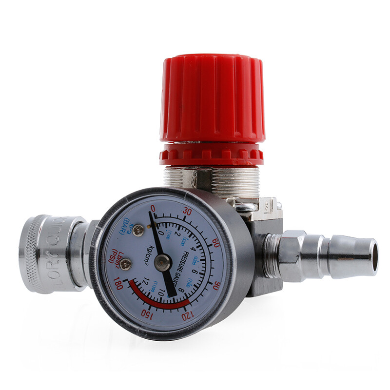[Hot Sale] 1/4  Air Compressor Regulator Pressure Switch Control 180PSI Relief Valve Gauges