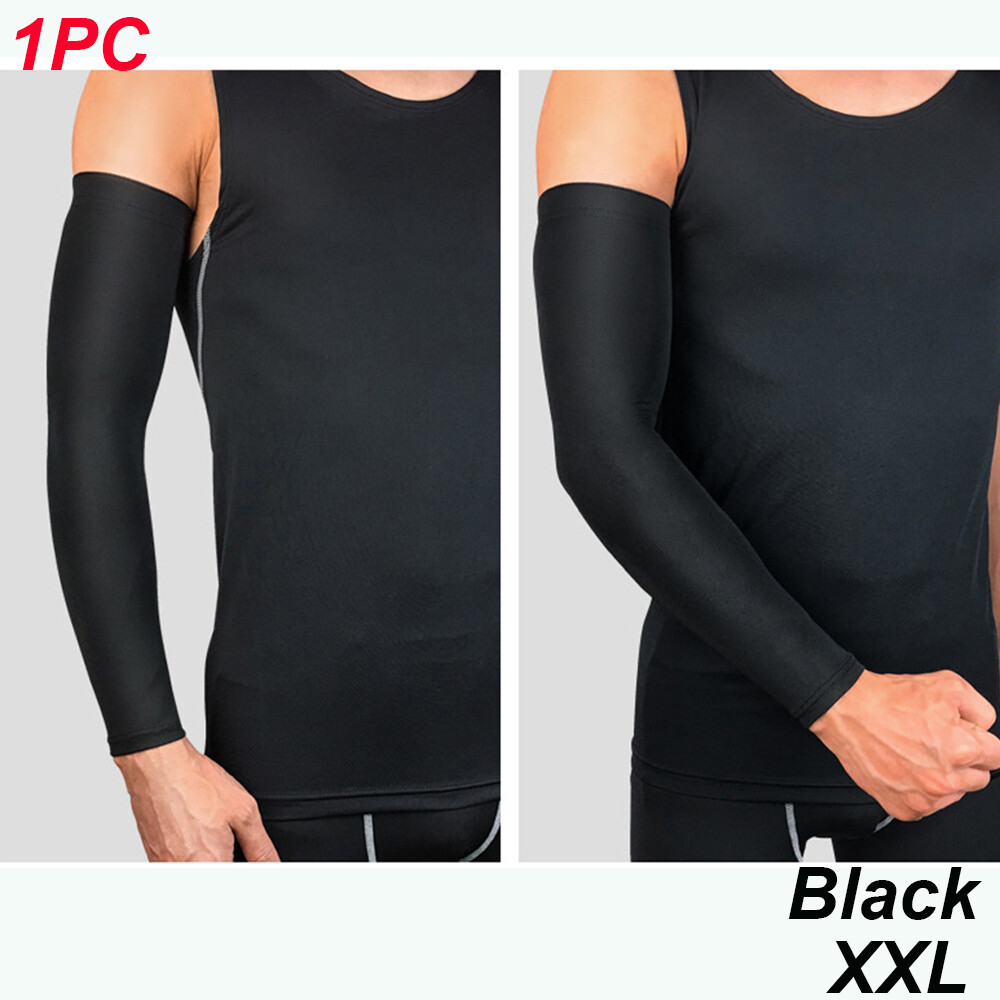 1* Soccer Brace Elastic Fabric Arm Warmers Protectors Sun Protection Sleeve Basketball Arm Sleeves Cycling Running