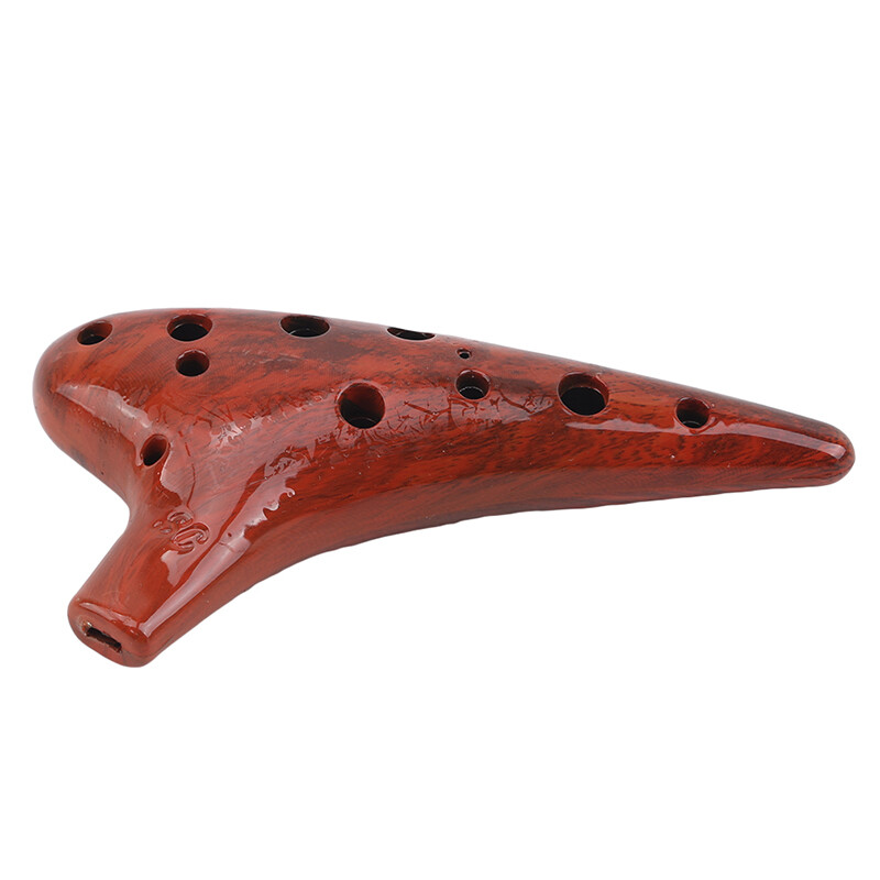 Feng Qi shopNhạc Cụ Ocarina 12 Lỗ Bằng Gốm Cho Alto Ocarina (Không Có Dây)