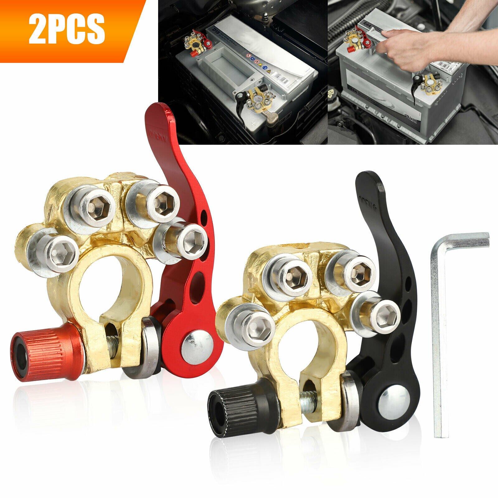 2Pcs Car Battery Terminals 12V Auto Battery Terminal Connector Battery Bornes Cable Terminal