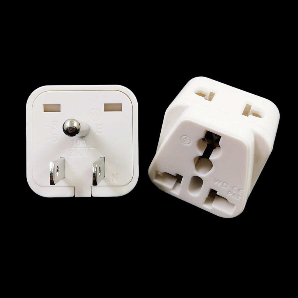 US Thailand Travel Adapter 10A 250V (Type B), Convert Europe, UK, US, Australia To America Canada Japan  Power Plug Converter 2500W Max,