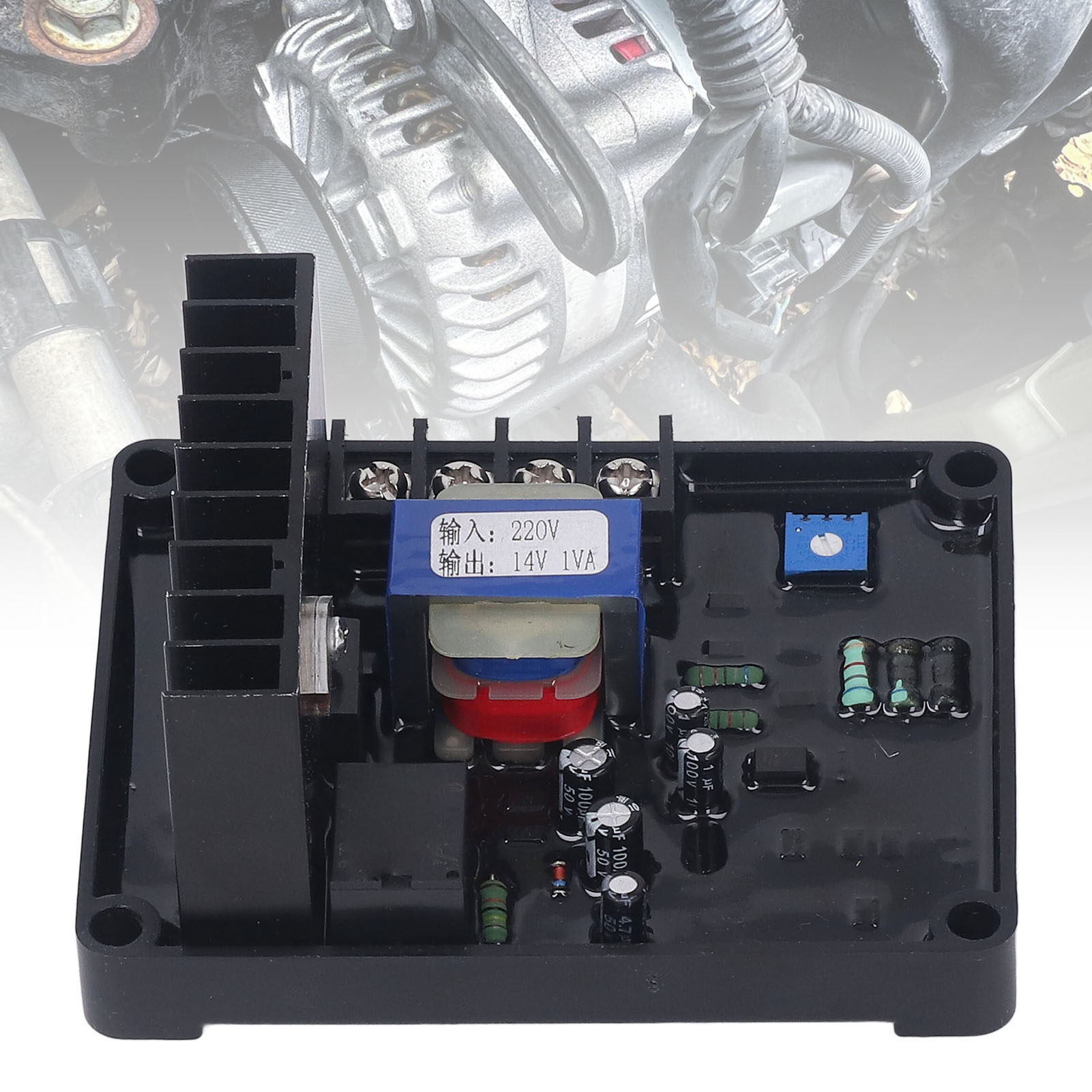3 Phase Voltage Regulator Board, Flame Retardant Practical 220V Generator Set Automatic Voltage Regulator for Harmonic Excitation