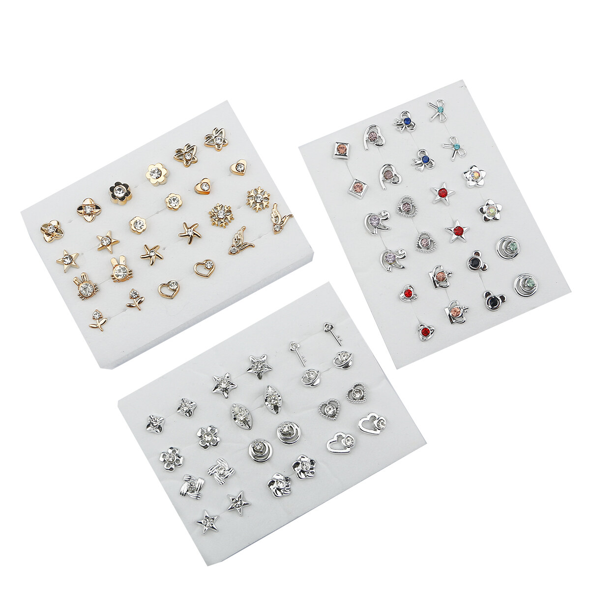 12 Đôi Bông Tai Thời Trang Hàn Quốc Bộ Khuyên Tai Nhựa Hình Học Đính Đá Hoa Kim Loại Màu Vàng Bạc Phong Cách Hỗn Hợp Cho Nữ Trang Sức Đơn Giản Cho Nữ