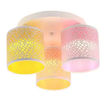 Led Modern Crystal Wrought Iron Ceiling Light Chandelier Living