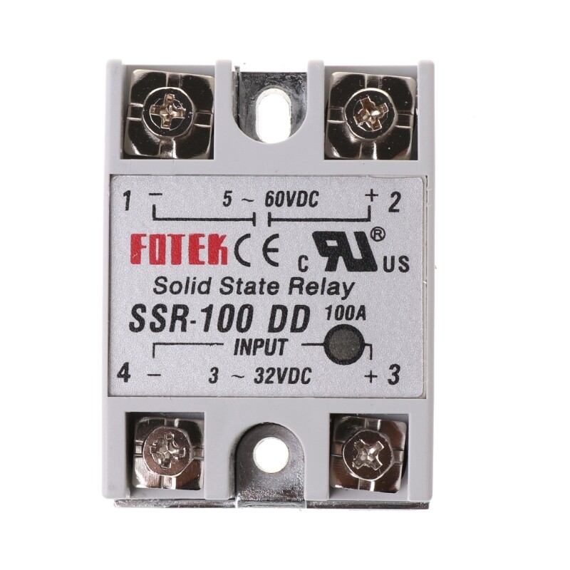 Ssr-100 dd mô đun rơle trạng thái rắn, rơle đầu vào dc 5-60v 100a 3-32v